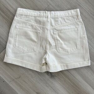 Everlane white denim shorts size 27